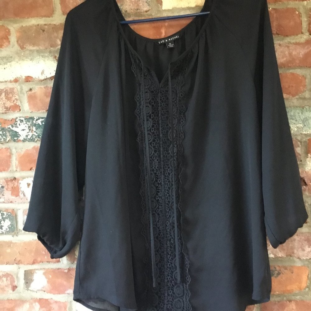 Zac and Rachel Lace Front Panel Shirt XL